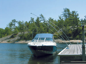 Safety suspend your boat off of your dock, get a Dock Edge Whip today!