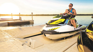   Industry Leading PWC Ports - Wave Armor SLX5 and SLX6 drive on/roll off floating PWC dock systems. In stock and ready to deliver, Contact Us! 