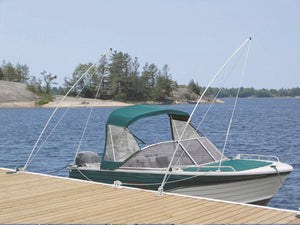 Safety suspend your boat off of your dock, get a Dock Edge Whip today!