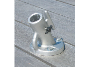 Whip securely mounts to the surface of your dock.