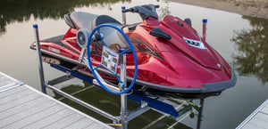 Safe, secure shallow water PWC storage! Get your PWC out of the water and get a 1200 Cantilever Lift!