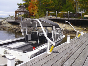 WakeWatchers safely suspend your boat from your dock!